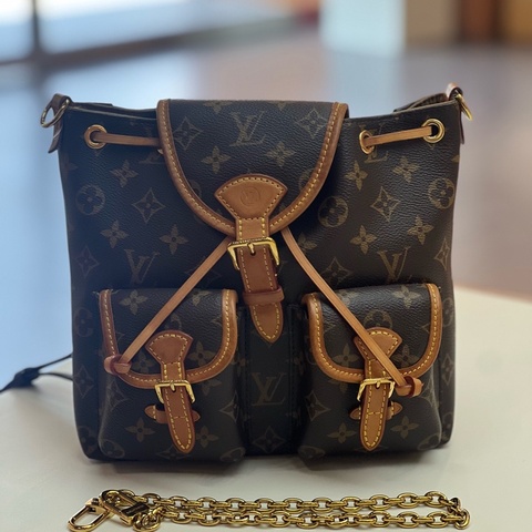 LV/路易威登青蛙雙肩包芯片款