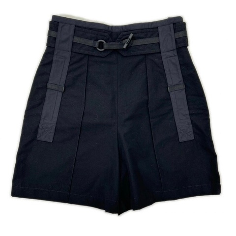Hermes 黑色棉質短褲