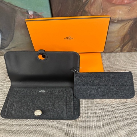 Hermes 經典Dogon Duo 長夾/附可拆式拉鍊零錢包