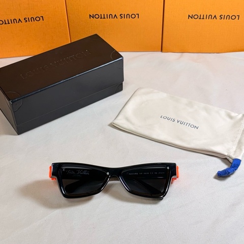 ‼️驚喜入手 原價5萬的墨鏡😱 LV 路易威登 Louis Vuitton x Virgil Abloh 黑限量 秀款 太陽眼睛 墨鏡🕶️