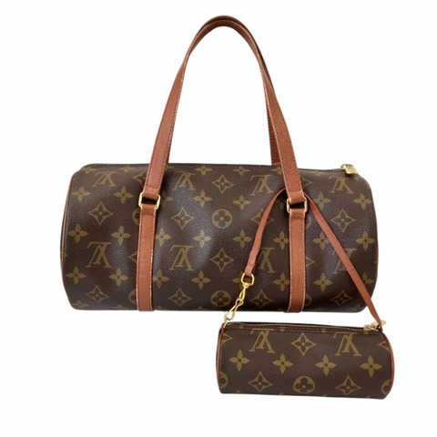 路易威登 (LOUIS VUITTON) Monogram Papillon 30 手提包，配迷你手拿包 M51385 棕色 女士款