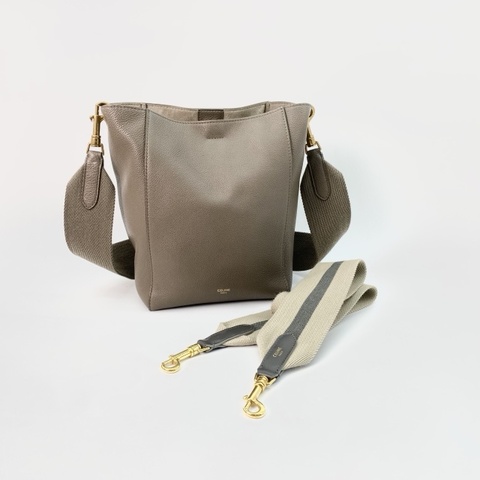 Celine Sangle bucket 大象灰水桶包 額外贈一條Celine揹帶 不同風格