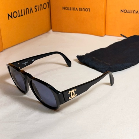 🕶️限時驚喜 即將下架 Chanel 香奈兒 墨鏡 太陽眼睛 黑金 雙C大logo