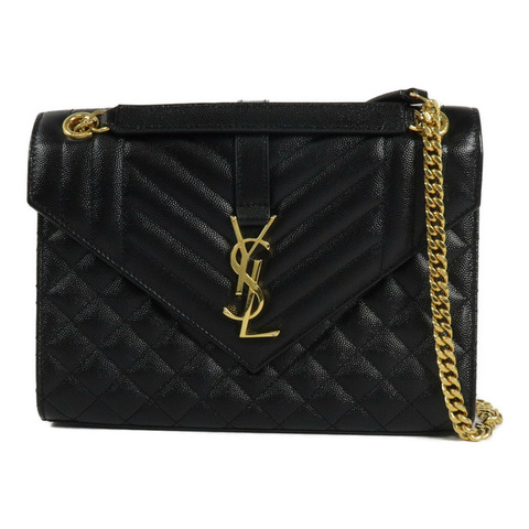 SAINT LAURENT 牛皮皮革Envelope Medium鏈帶肩背袋