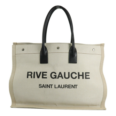 SAINT LAURENT 帆布Rive Gauche Large手挽袋