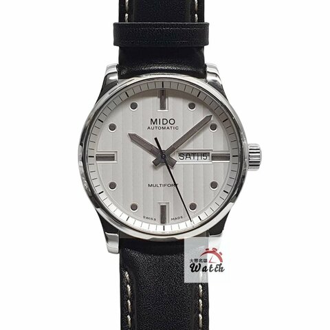 【大眾金時代】MIDO美度 M005.430.16.031.80 舵手系列 白色直條紋面盤 底蓋裸空 大眾金時代B1560