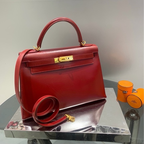 HERMES爱马仕 kelly28 爱马仕红