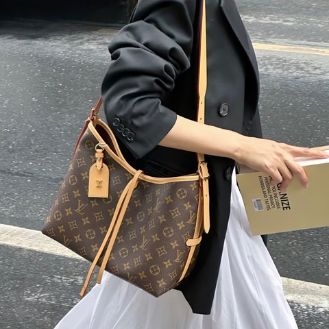 LV🤎原花CarryAll PM肩側背包M46203