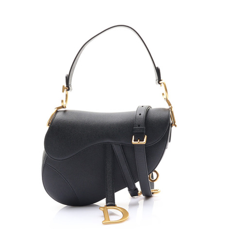 Saddle 兩用包 黑色 牛皮【Dior 迪奧】 M0455CBAA