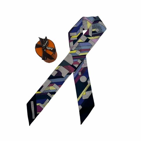 【美收精品】Hermès Twiste on a Summer Day絲巾  D-34 【隔月月中將轉賣至日本 上架期限30天】