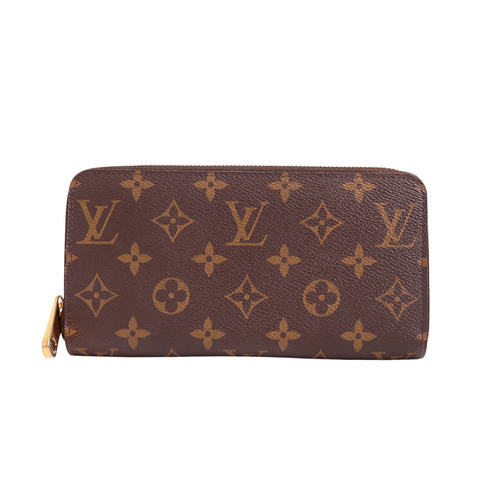 LOUIS VUITTON LV 路易威登 拉鍊長夾 棕色 原花帆布 M42616