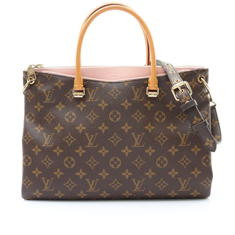 LOUIS VUITTON LV 路易威登 PALLAS 兩用包 棕色 原花帆布 M40468
