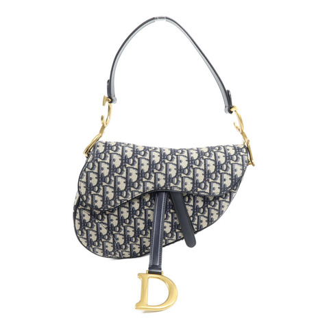 Dior 帆布Saddle Medium肩背袋
