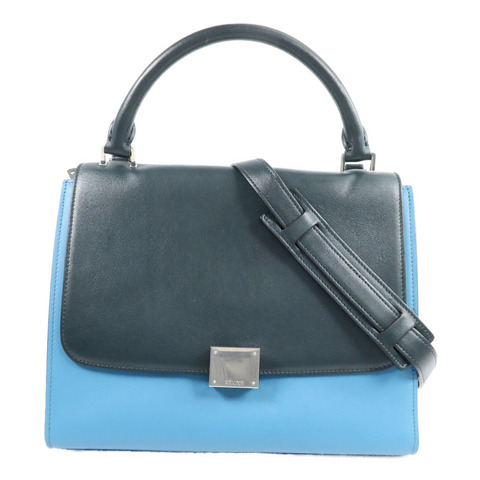 CELINE 牛皮皮革Trapeze手挽肩背兩用袋