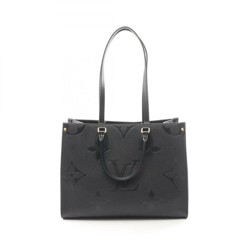 路易威登 OnTheGo MM Monogram Empreinte 黑色 2WAY 手提包 M45595 皮革 黑色 二手 女士