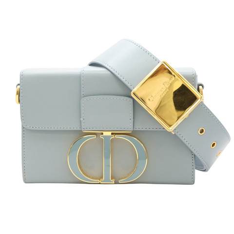 Dior 迪奧 Montaigne 30 蒙田包 肩背包 藍色 帆布 M9204