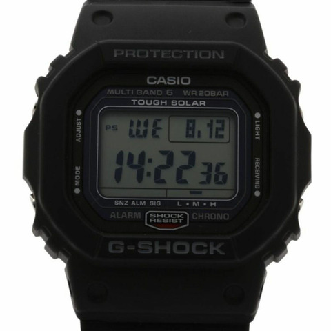 卡西歐 G-SHOCK DIGITAL 5000 系列 GW-5000U-1JF 黑色不鏽鋼/樹脂男士數位手錶