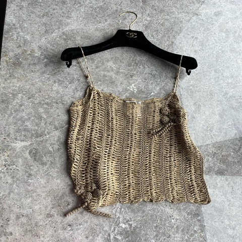 Chanel 01C草编吊带fr36~~