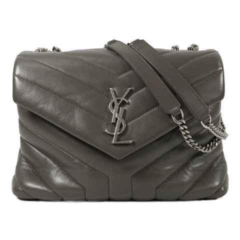 YVES SAINT LAURENT 牛皮皮革Lou Lou Small鏈帶肩背袋