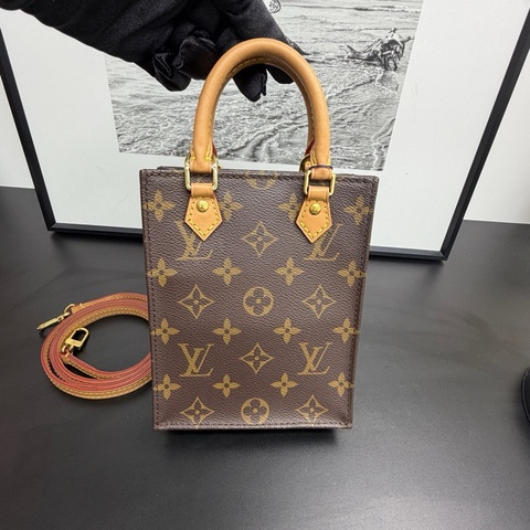 LV路易威登 老花mini tote琴譜包 20年編碼