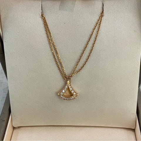 Bvlgari 寶格麗 扇子手鍊 鏤空滿鑽