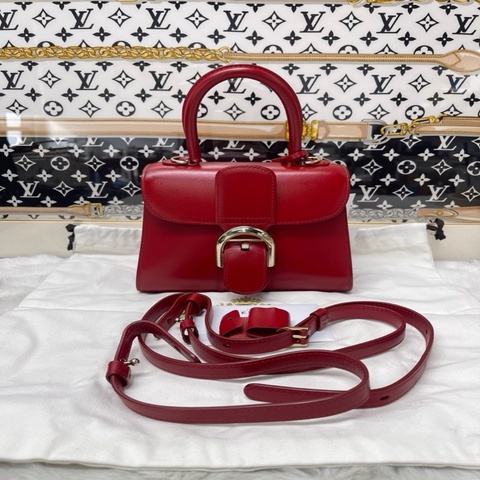 德爾沃Delvaux Brilliant 小號 深紅色 紅色
