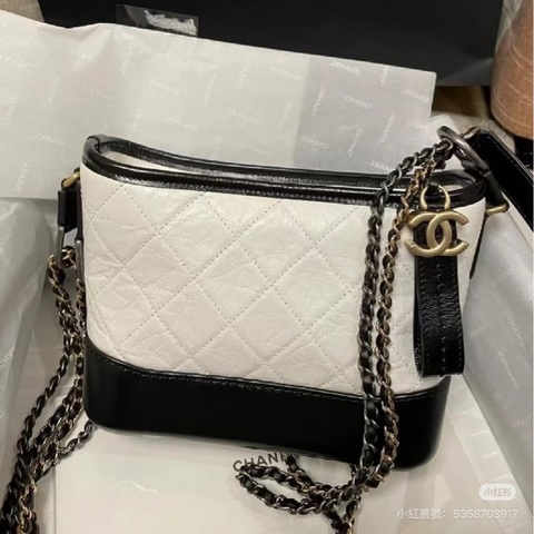 #近新全配🈶購證 #熊貓配色 香奈兒白拼黑流浪包 小號 #全網最低💰