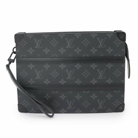 路易威登 Monogram Eclipse Trunk Pochette 手拿包/第二隻手拿包 M45937 RFID