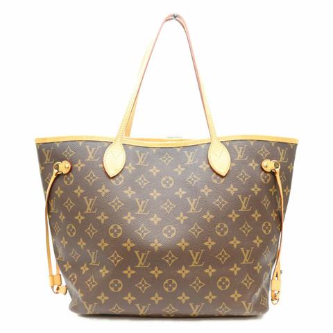 路易威登 M41178 Monogram Pivoine Neverfull MM 手提包，棕色，金色五金，女士款