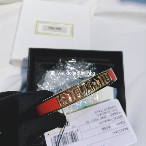 MIU MIU 紅色手鐲 M size