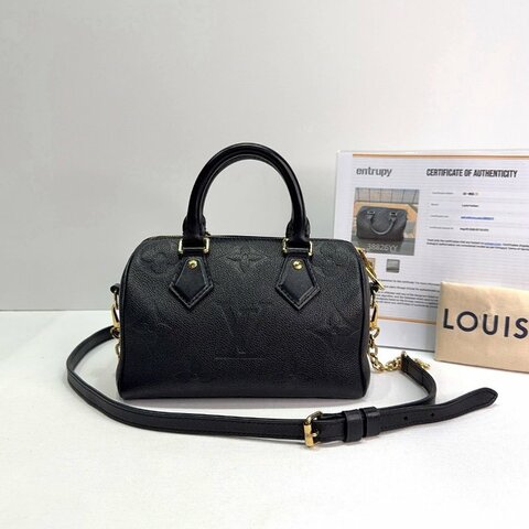 LV Speedy 20黑壓紋波士頓包