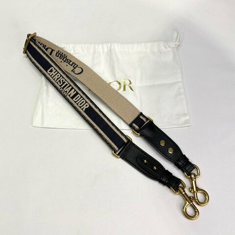 DIOR 可調式刺繡肩背帶