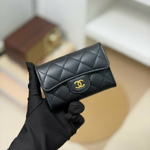 🏷️Chanel 香奈兒．Coco 翻蓋卡夾零錢包 芯片款