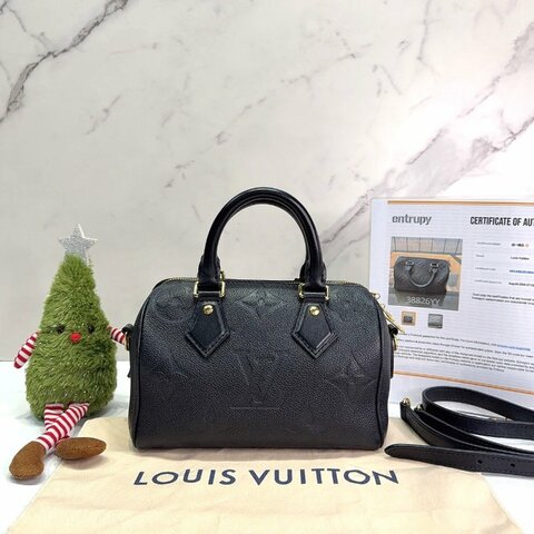 LV Speedy 20黑壓花波士頓包
