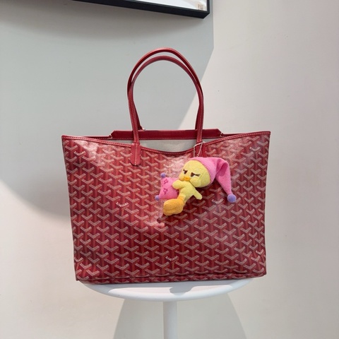 ❤️ Goyard 戈雅 紅色 稀有雙子星tote 手提包單肩包 底長34cm