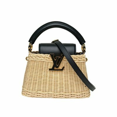 LOUIS VUITTON Capucines Mini 21 黑色 竹子 金扣 晶片