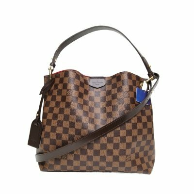 LOUIS VUITTON Graceful 小號 35 棕色棋盤格 PVC 金扣 晶片