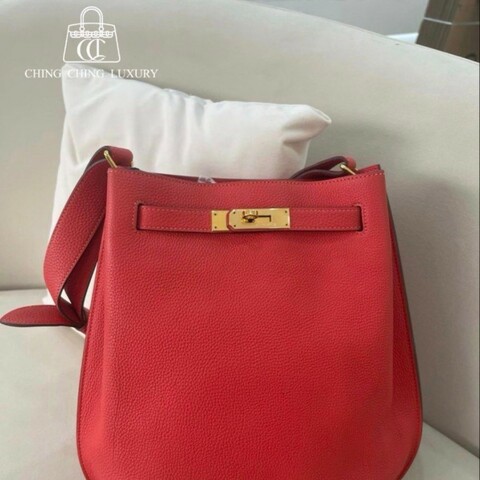 🌈Hermes❤️So kelly 22❤️T5齋浦爾粉金扣🌈99.5新閑置🌈Togo皮🌟原貼膜在🌟sokelly22🌟sokelly🌟愛馬仕🌟