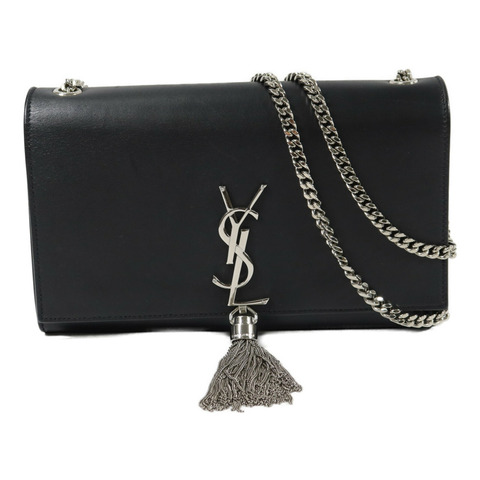 YVES SAINT LAURENT 牛皮皮革Kate Tassel鏈帶肩背袋