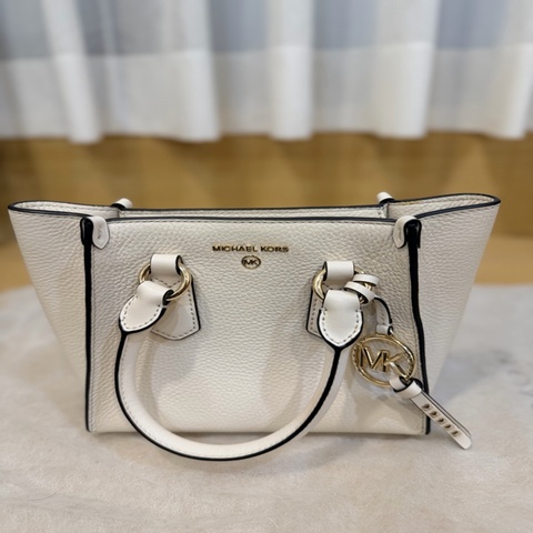 MICHAEL KORS 肩背、斜背手提三用包（乳白）
