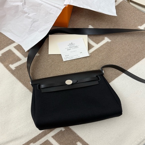Hermes mini herbag 黑銀 日本購入 大全配