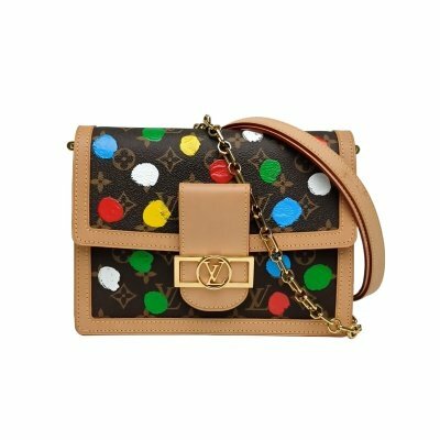 LOUIS VUITTON 老花 PVC 晶片 草間彌生聯名款 DAUPHINE 達芙妮手袋 中號
