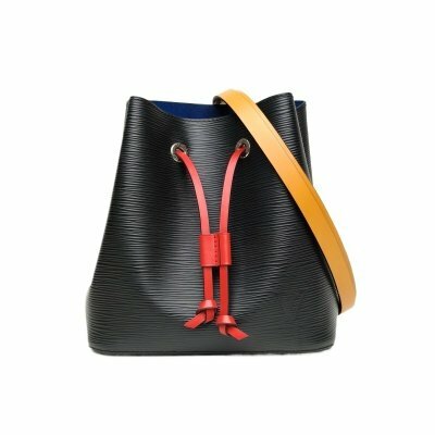 LOUIS VUITTON NéONOé 水桶包 BB 20 黑色 EPI水波纹牛皮 銀扣 晶片