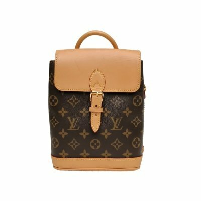 LOUIS VUITTON 老花PVC金扣晶片Soho mini小書包