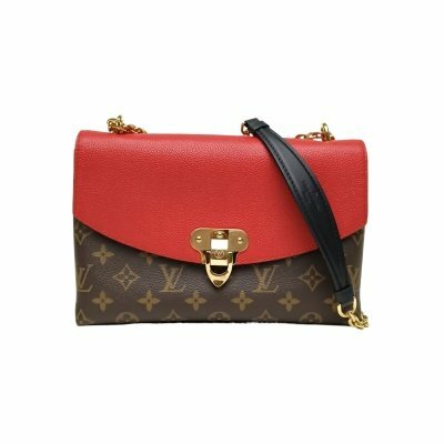 LOUIS VUITTON SAINT PLACIDE 紅色 PVC 金扣 2018 老花