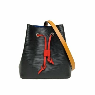 LOUIS VUITTON NéONOé 水桶包 BB 20 黑色 EPI水紋波牛皮 銀扣 晶片