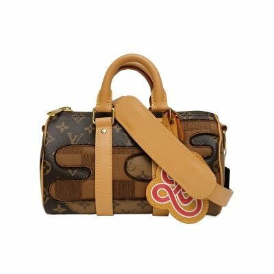 LOUIS VUITTON 老花 牛皮晶片 KEEPALL 25 Nigo 聯名