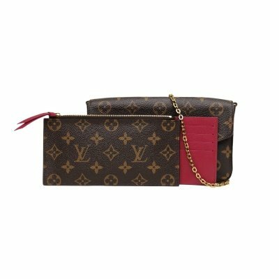 LOUIS VUITTON POCHETTE FELICIE 三合一鏈條包 老花 PVC 2019 三合一