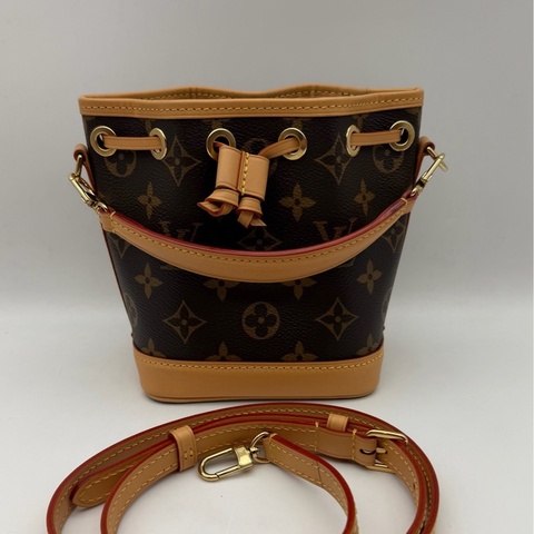 Louis Vuitton 路易威登 LV老花nano noe抽繩小水桶燒賣 尺寸13*16*10cm 芯片款