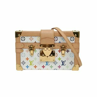 LOUIS VUITTON 白三彩 PVC 晶片 PETITE MALLE 月光寶盒 20 村上隆聯名